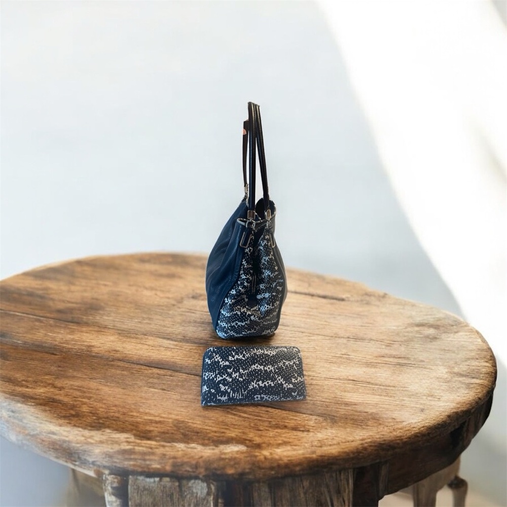 Coach Madison Phoebe Python Black Leather Shoulde… - image 2